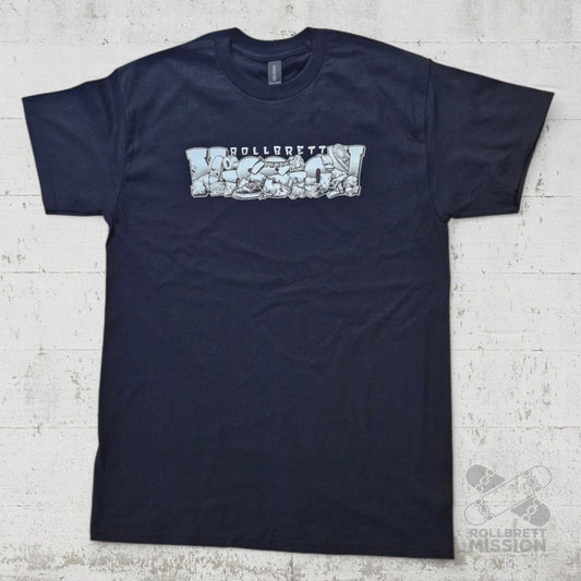 Rollbrett Mission Shop Spirit T-Shirt schwarz - Shirts & Tops - Rollbrett Mission