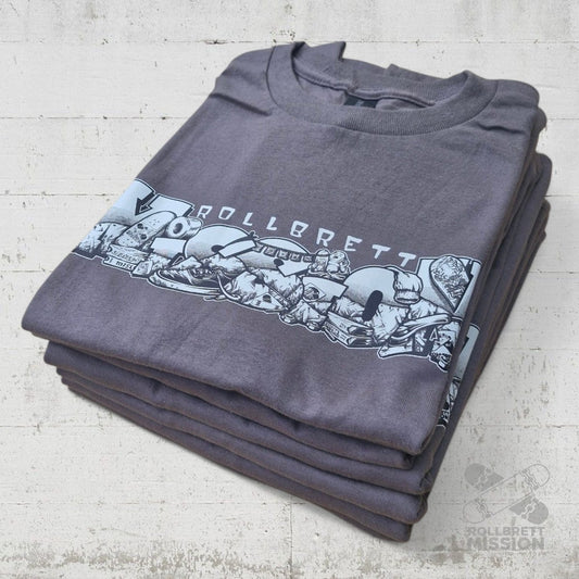 Rollbrett Mission Shop Spirit T-Shirt solid charcoal - Shirts & Tops - Rollbrett Mission