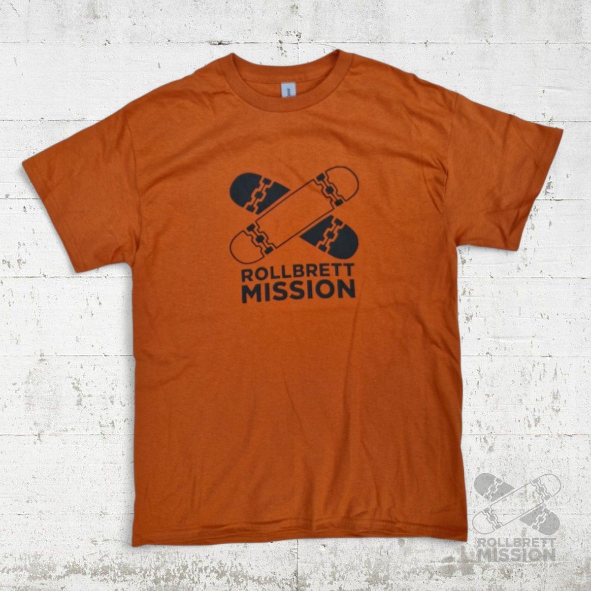 Rollbrett Mission T-Shirt Classic Logo texas orange - Rollbrett Mission