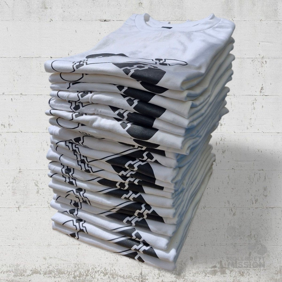 Rollbrett Mission T-Shirt Classic Logo weiß - Rollbrett Mission