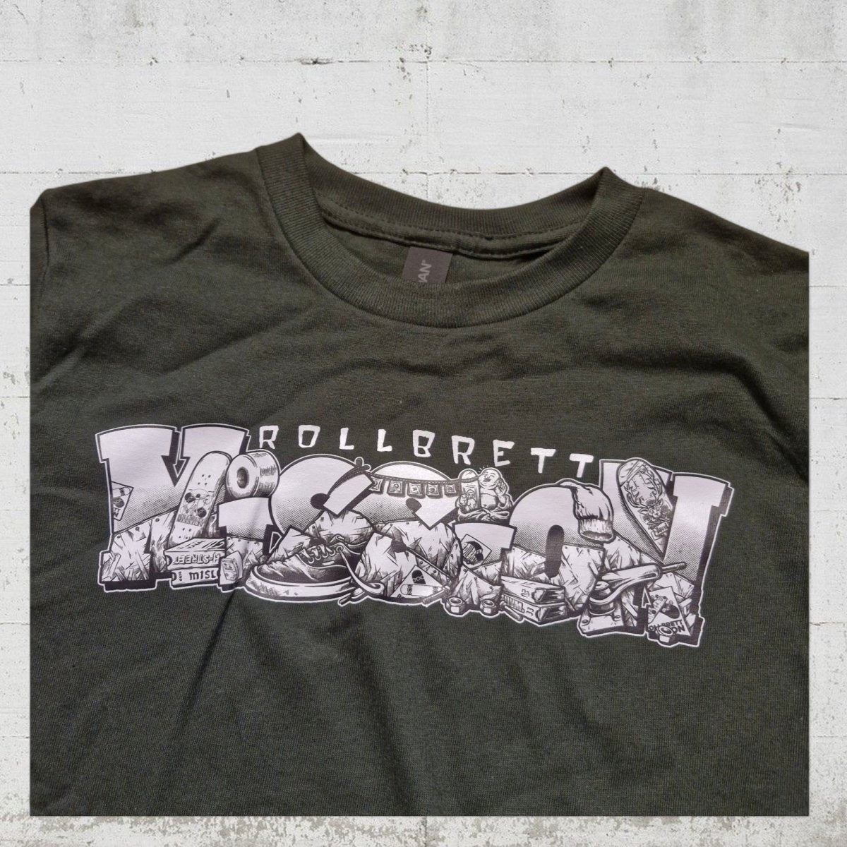 Rollbrett Mission T-Shirt Kids Shop Spirit forest green - Shirts & Tops - Rollbrett Mission