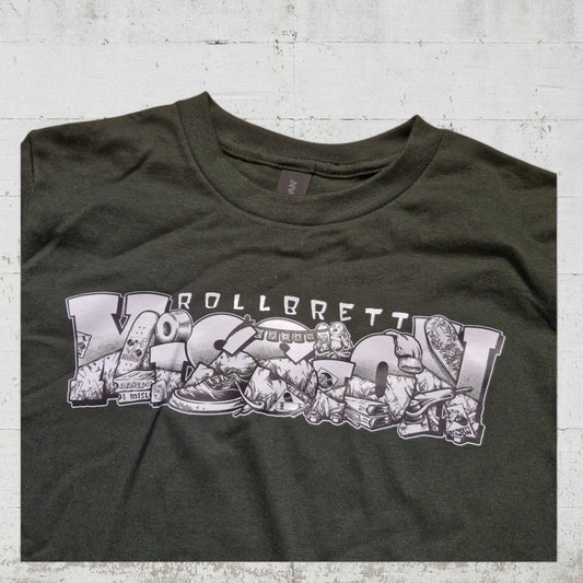 Rollbrett Mission T-Shirt Kids Shop Spirit forest green - Shirts & Tops - Rollbrett Mission