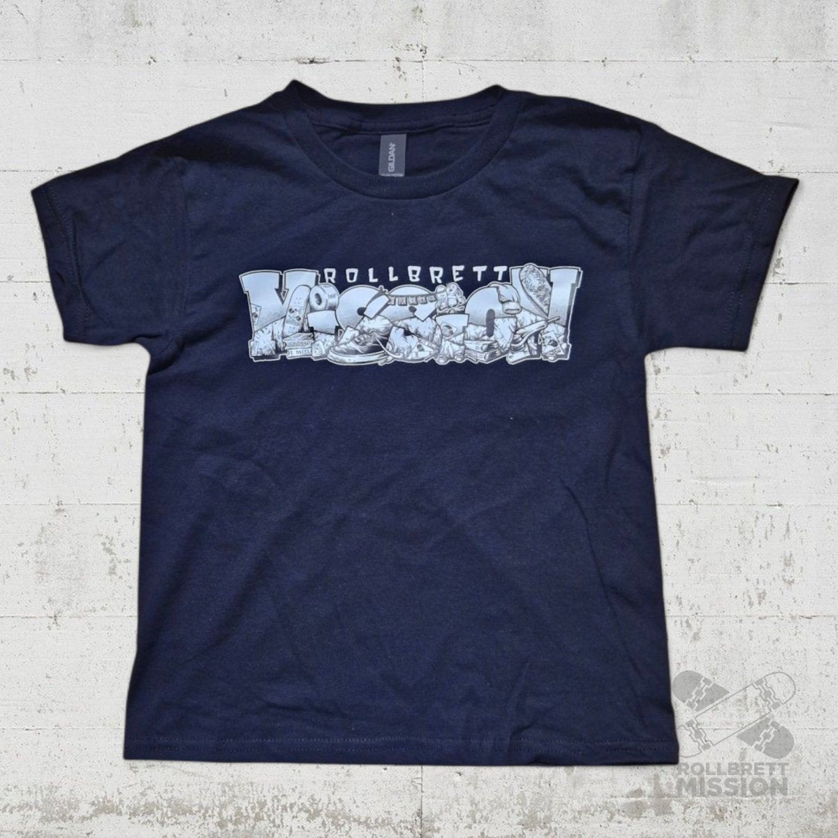 Rollbrett Mission T-Shirt Kids Shop Spirit schwarz - Shirts & Tops - Rollbrett Mission
