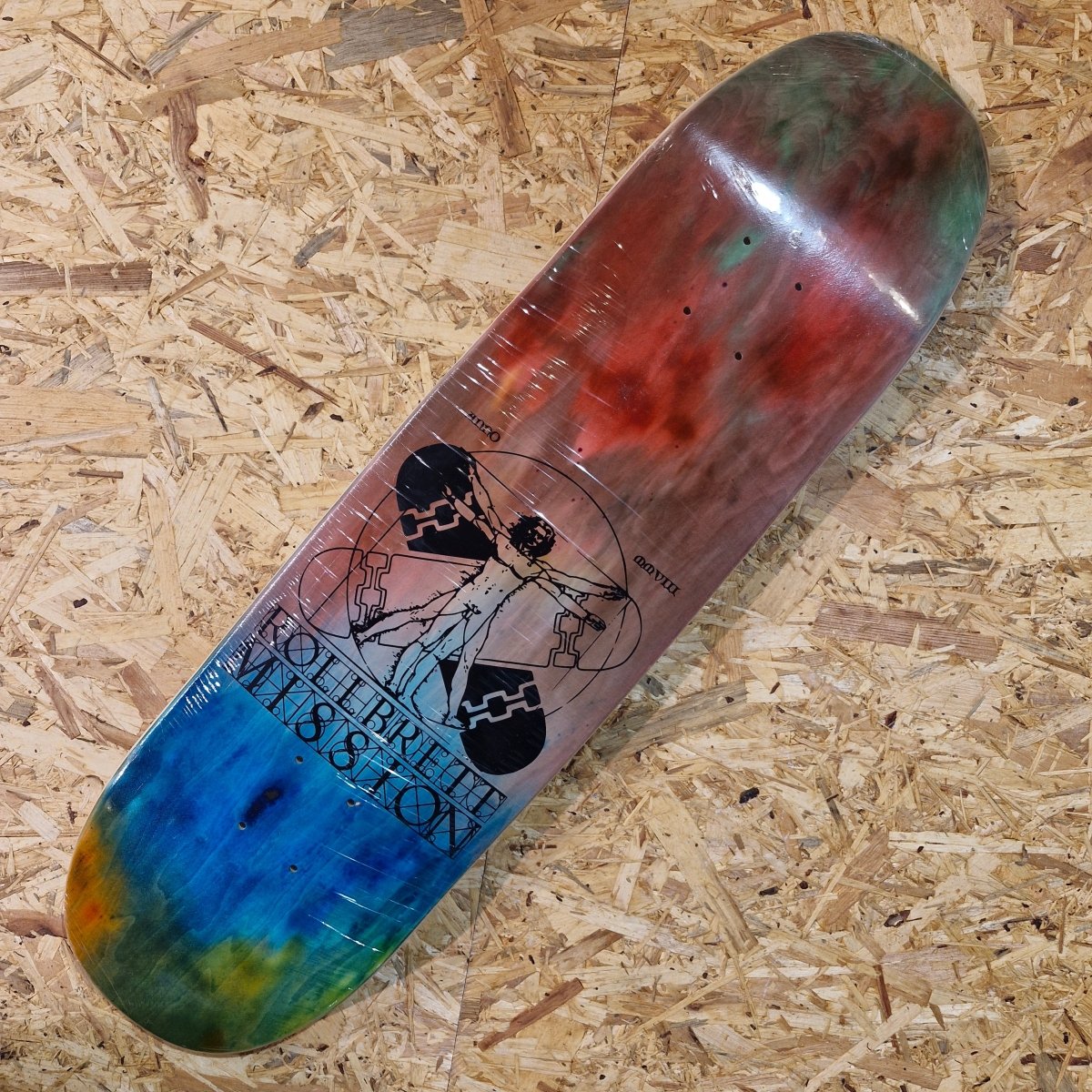 Rollbrett Mission Vitruvian 8.6 Logo Football Deck - Skateboard - Decks - Rollbrett Mission