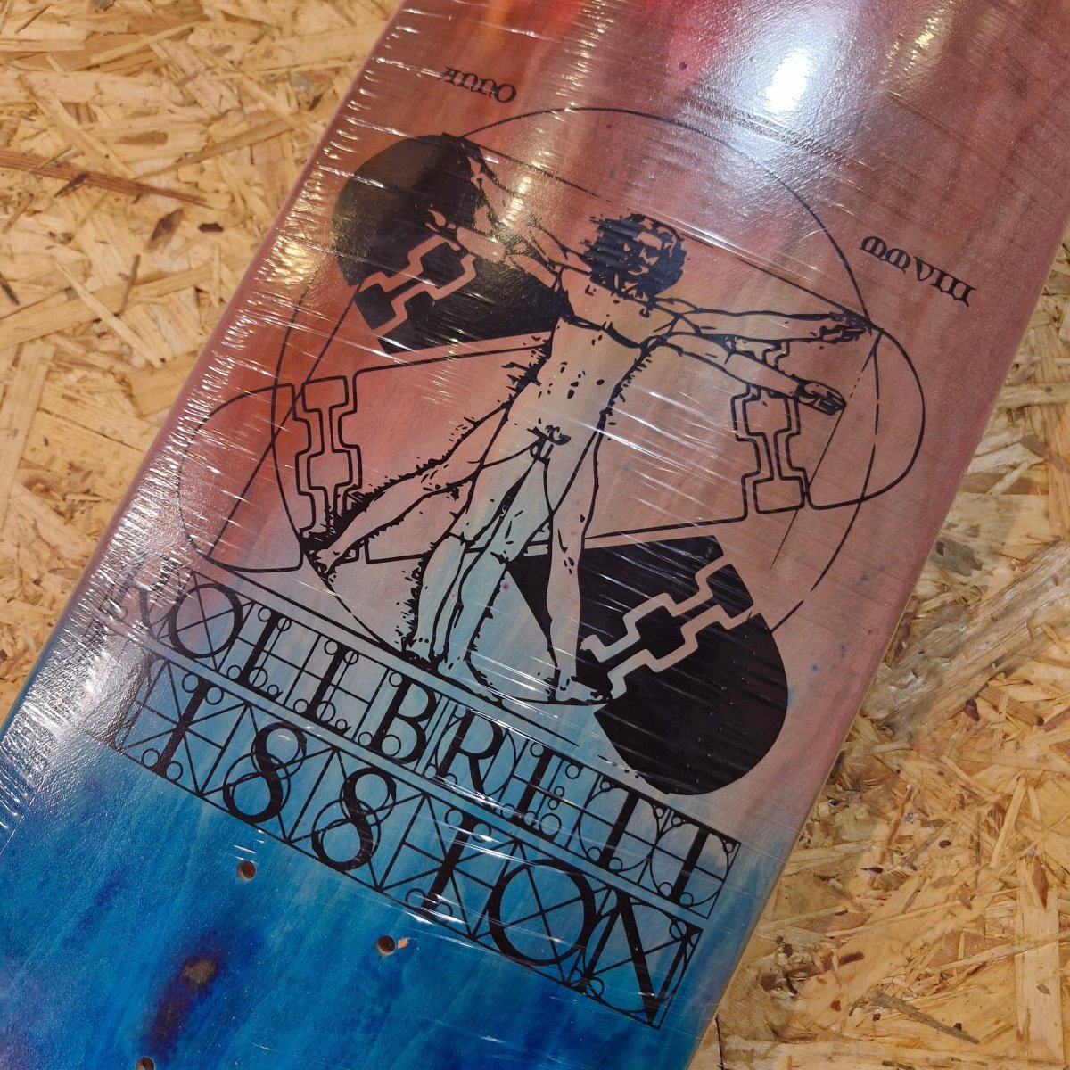 Rollbrett Mission Vitruvian 8.6 Logo Football Deck - Skateboard - Decks - Rollbrett Mission