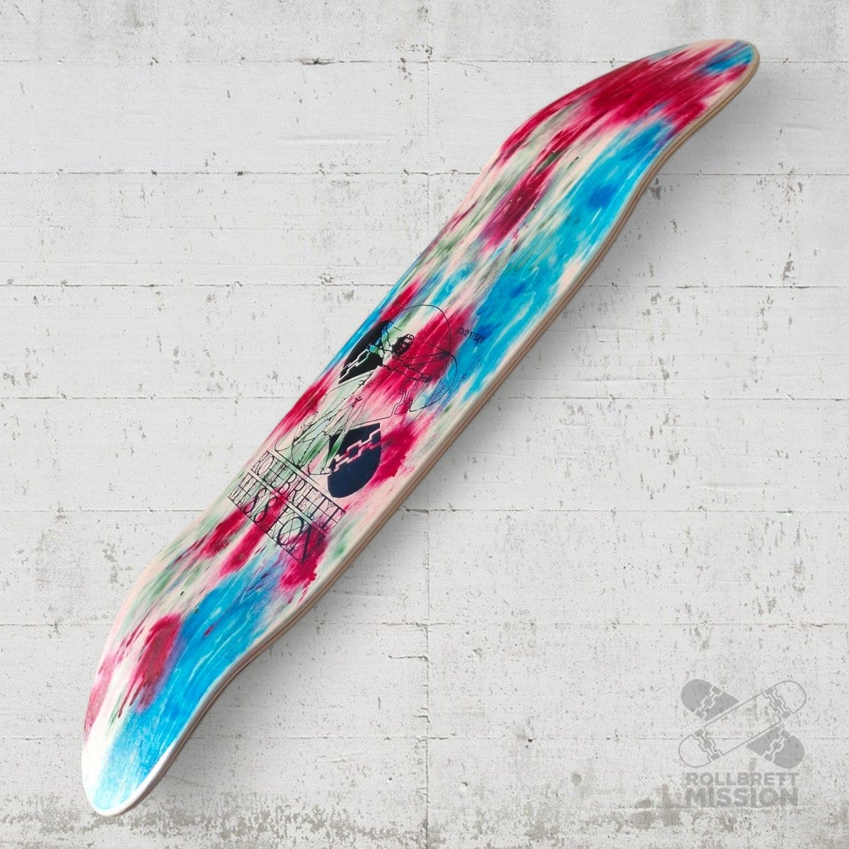 Rollbrett Mission Vitruvian Dickes Ei Deck Acid 2 - Skateboard - Decks - Rollbrett Mission