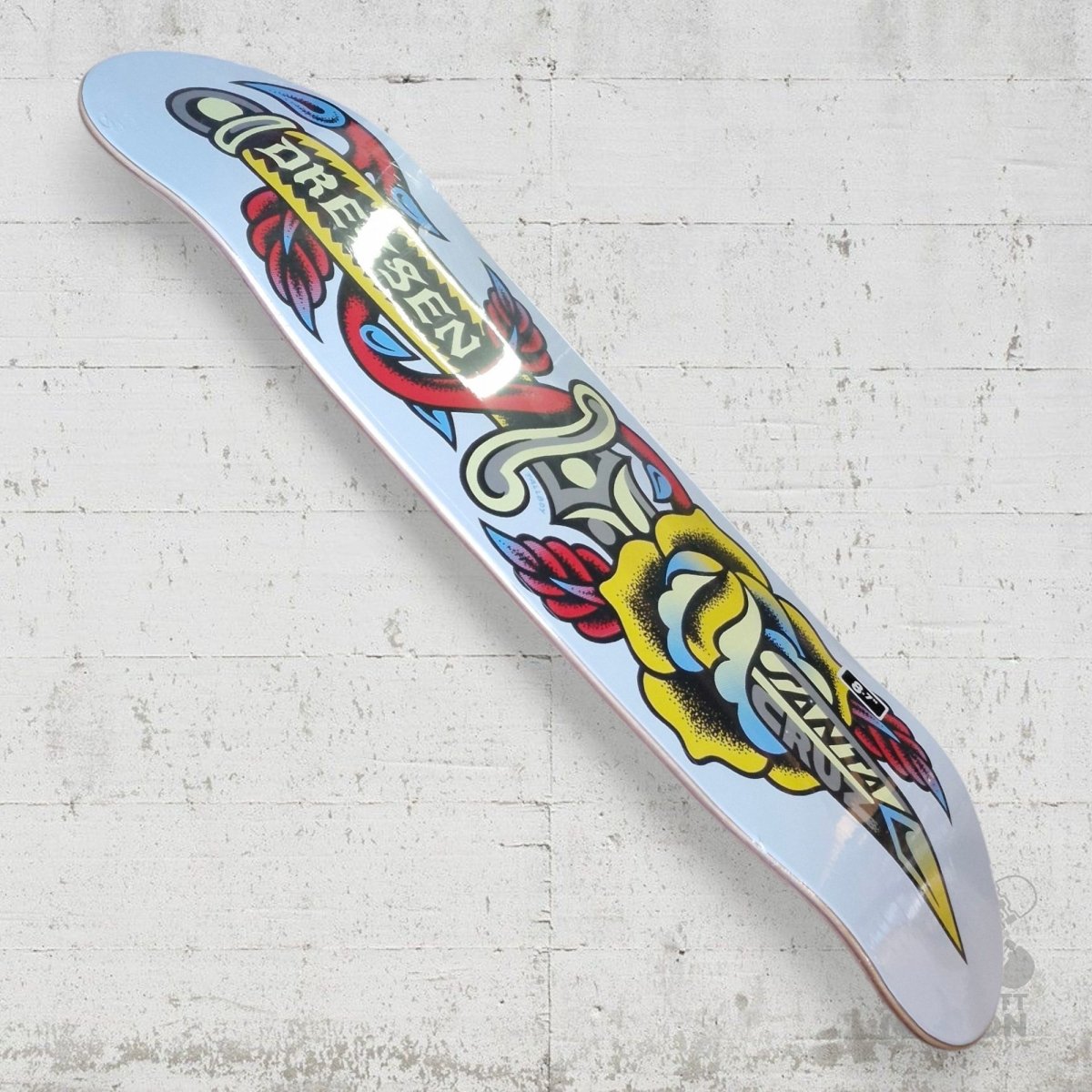 Santa Cruz Dressen Dagger 8.7" Twin Shaped Deck - Skateboard - Decks - Rollbrett Mission