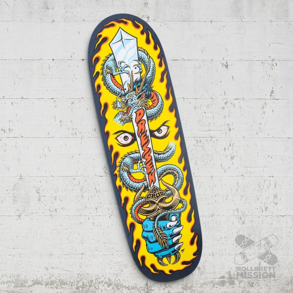 Santa Cruz Dressen Sword Pro 9.25" Shaped Deck - Skateboard-Decks - Rollbrett Mission