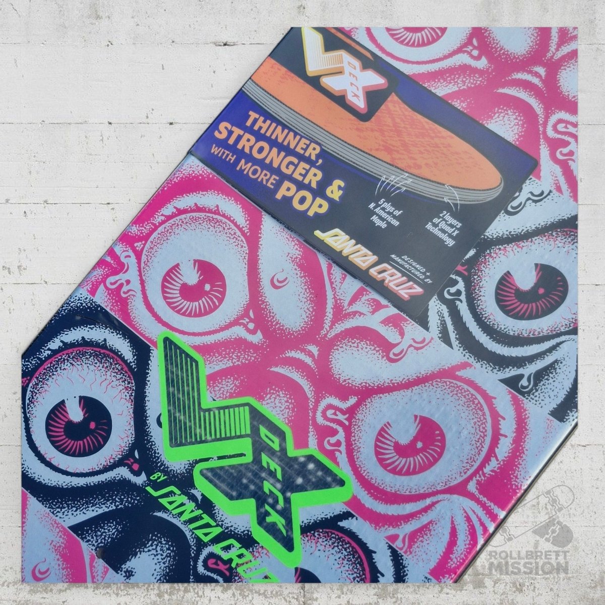 Santa Cruz Roskopp Macro VX Egg 9.0" Deck - Skateboard - Decks - Rollbrett Mission