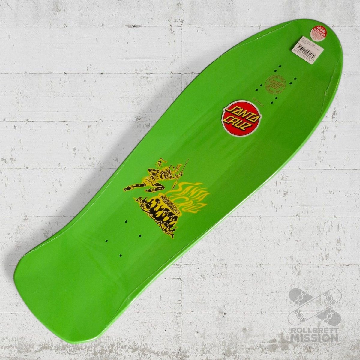 Santa Cruz Salba Tiger Reissue Deck green dip - Skateboard - Decks - Rollbrett Mission