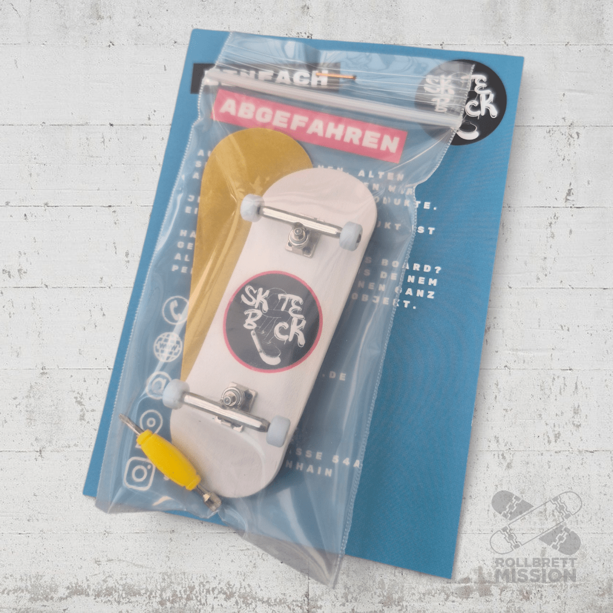 Skateback Fingerboard Malzzeit 34mm - Fingerboard - Rollbrett Mission