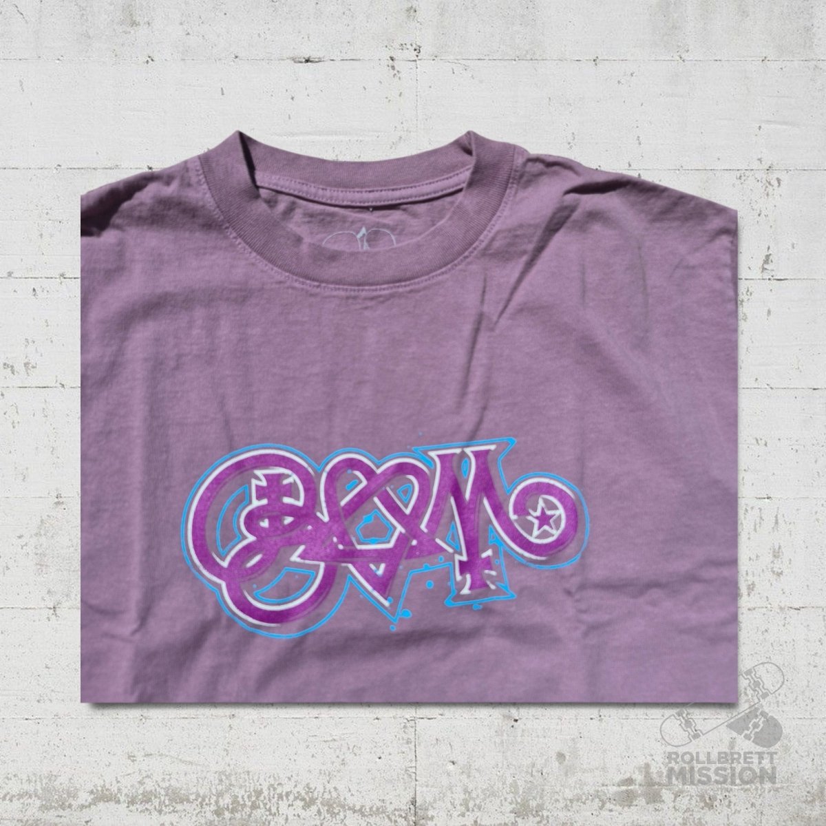 Slappy T-Shirt BAM purple - Rollbrett Mission