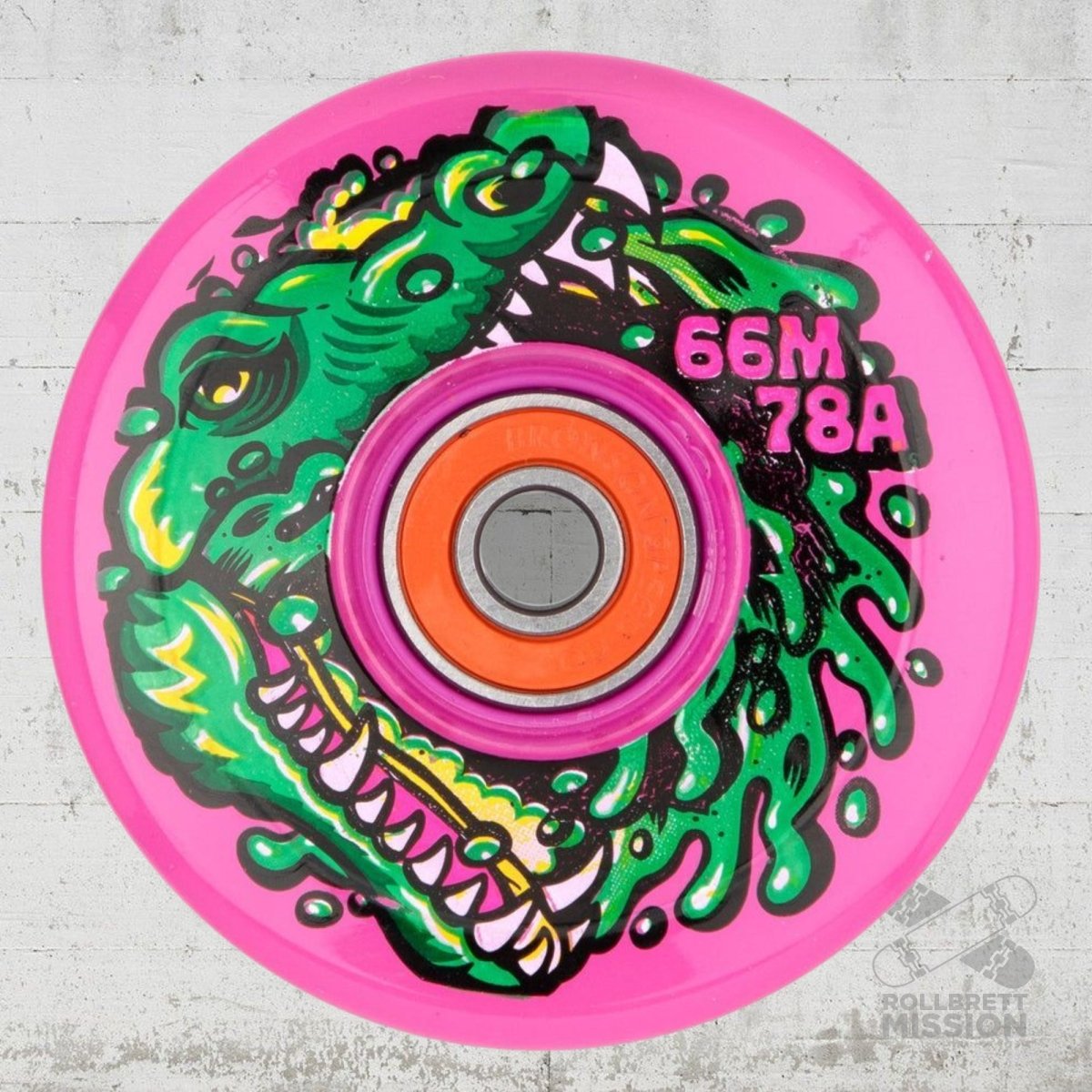 Slime Balls Gator Swamp Spew Light Ups 78a 66mm Skateboard Wheels - Skateboard - Rollen - Rollbrett Mission