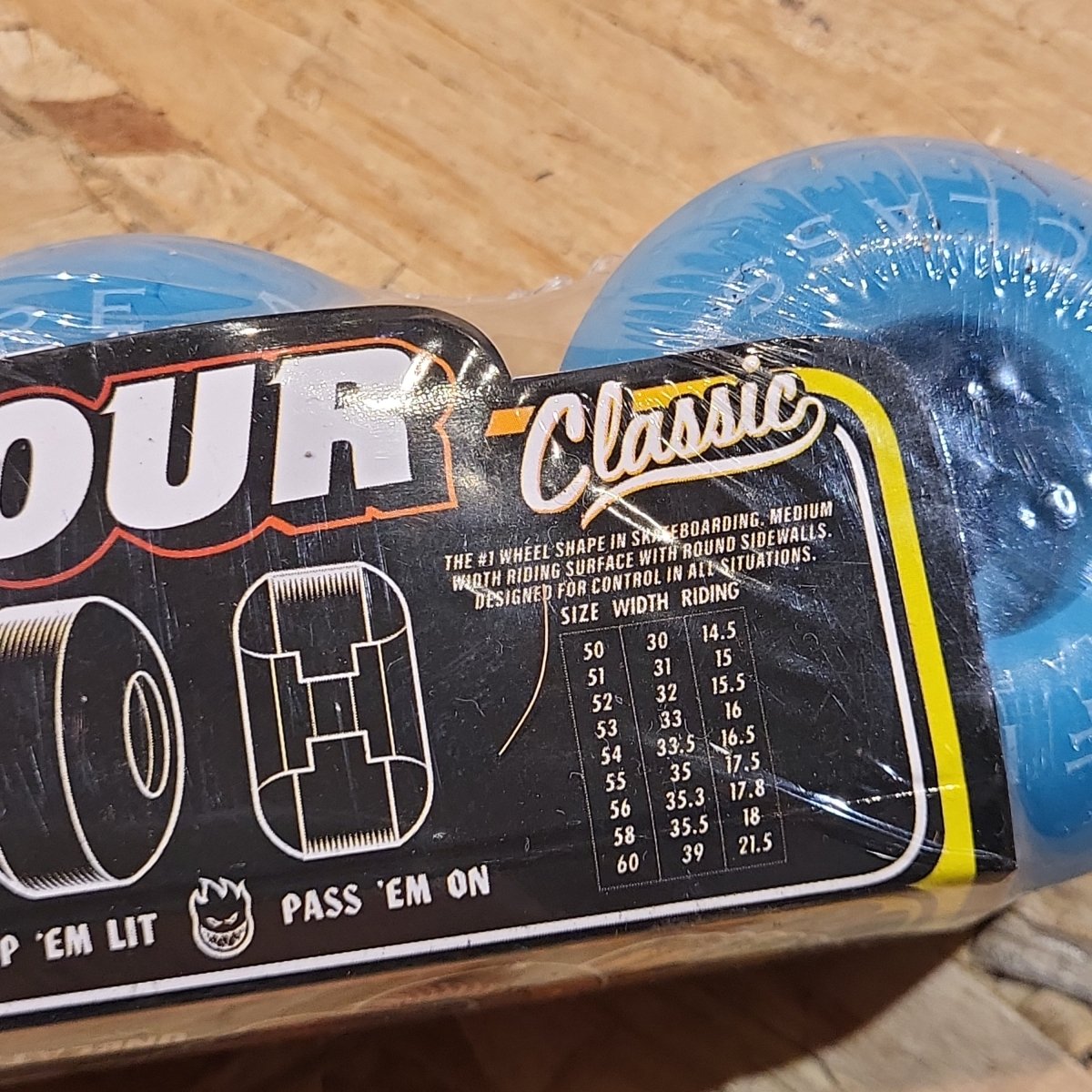 Spitfire F4 56mm 99A Classic blue Wheels - Skateboard-Rollen - Rollbrett Mission
