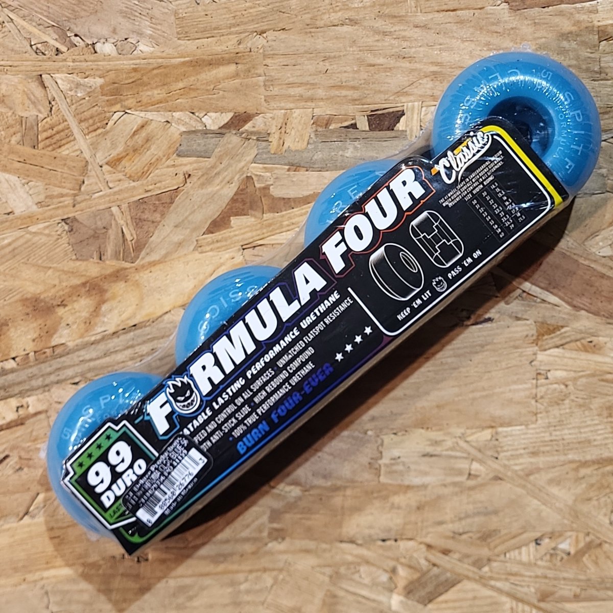 Spitfire F4 56mm 99A Classic blue Wheels - Skateboard-Rollen - Rollbrett Mission