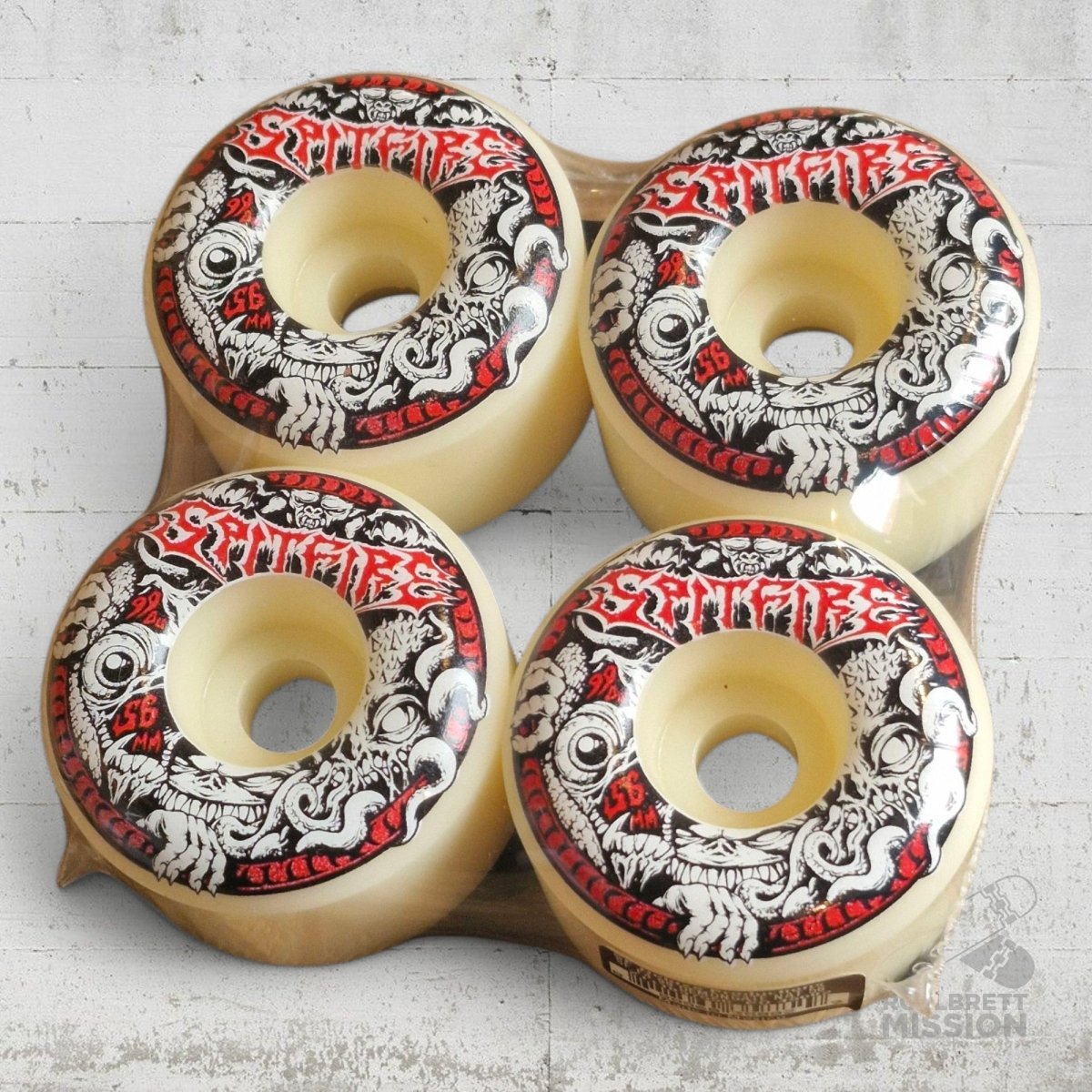 Spitfire F4 56mm 99A Radial Demon Gate Wheels - Skateboard - Rollen - Rollbrett Mission