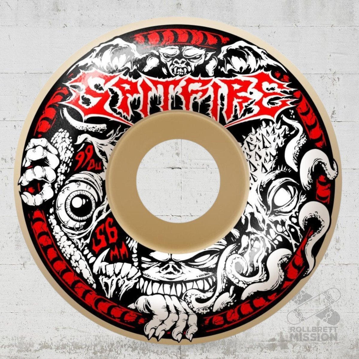 Spitfire F4 56mm 99A Radial Demon Gate Wheels - Skateboard - Rollen - Rollbrett Mission