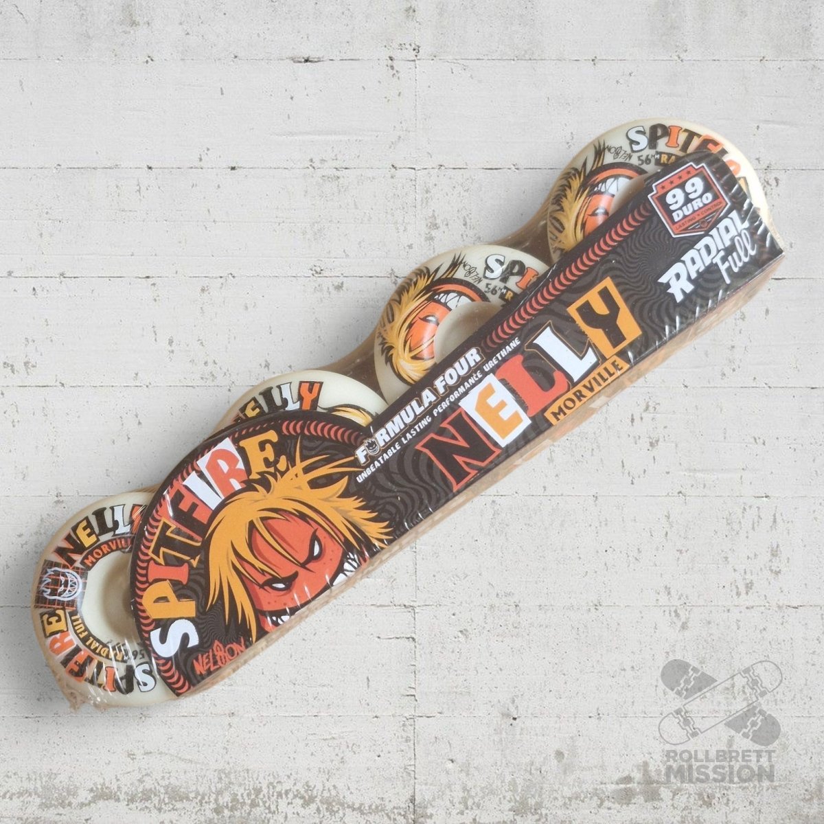 Spitfire F4 56mm 99A Radial Full Nelly Morville Wheels - Skateboard - Rollen - Rollbrett Mission