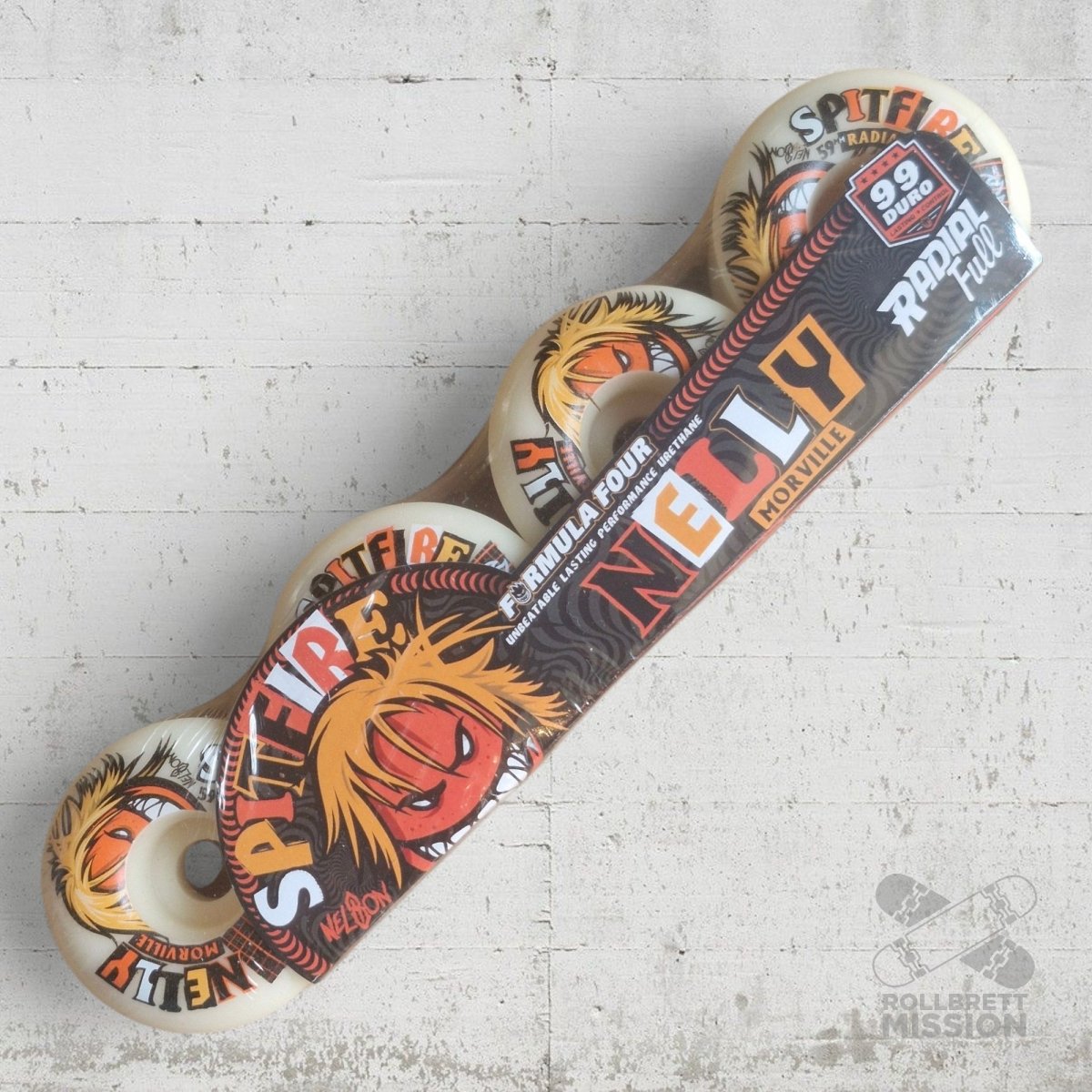 Spitfire F4 59mm 99A Radial Full Nelly Morville Wheels - Skateboard - Rollen - Rollbrett Mission