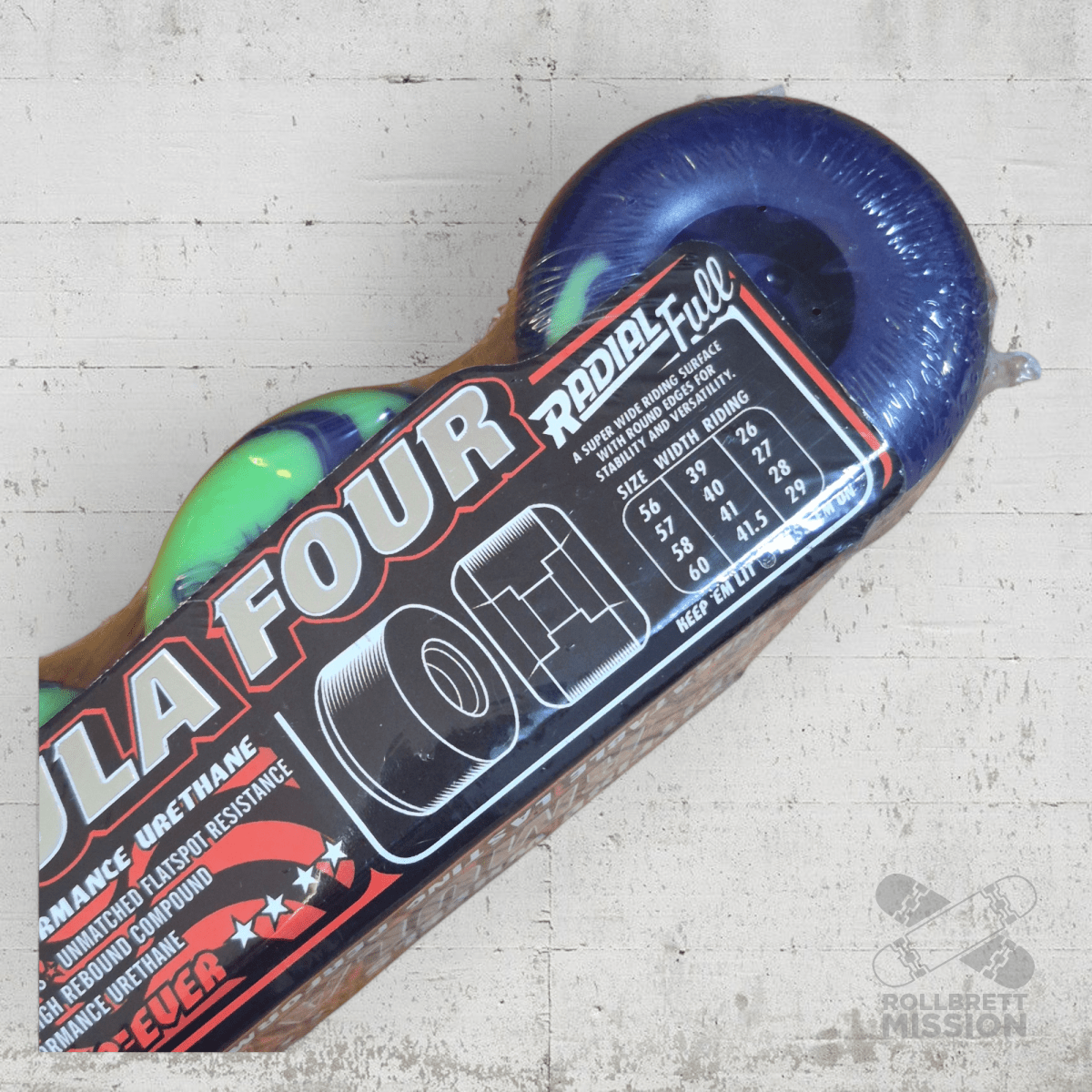 Spitfire F4 59mm 99A Radial Full Swirl purple green Wheels - Skateboard - Rollen - Rollbrett Mission