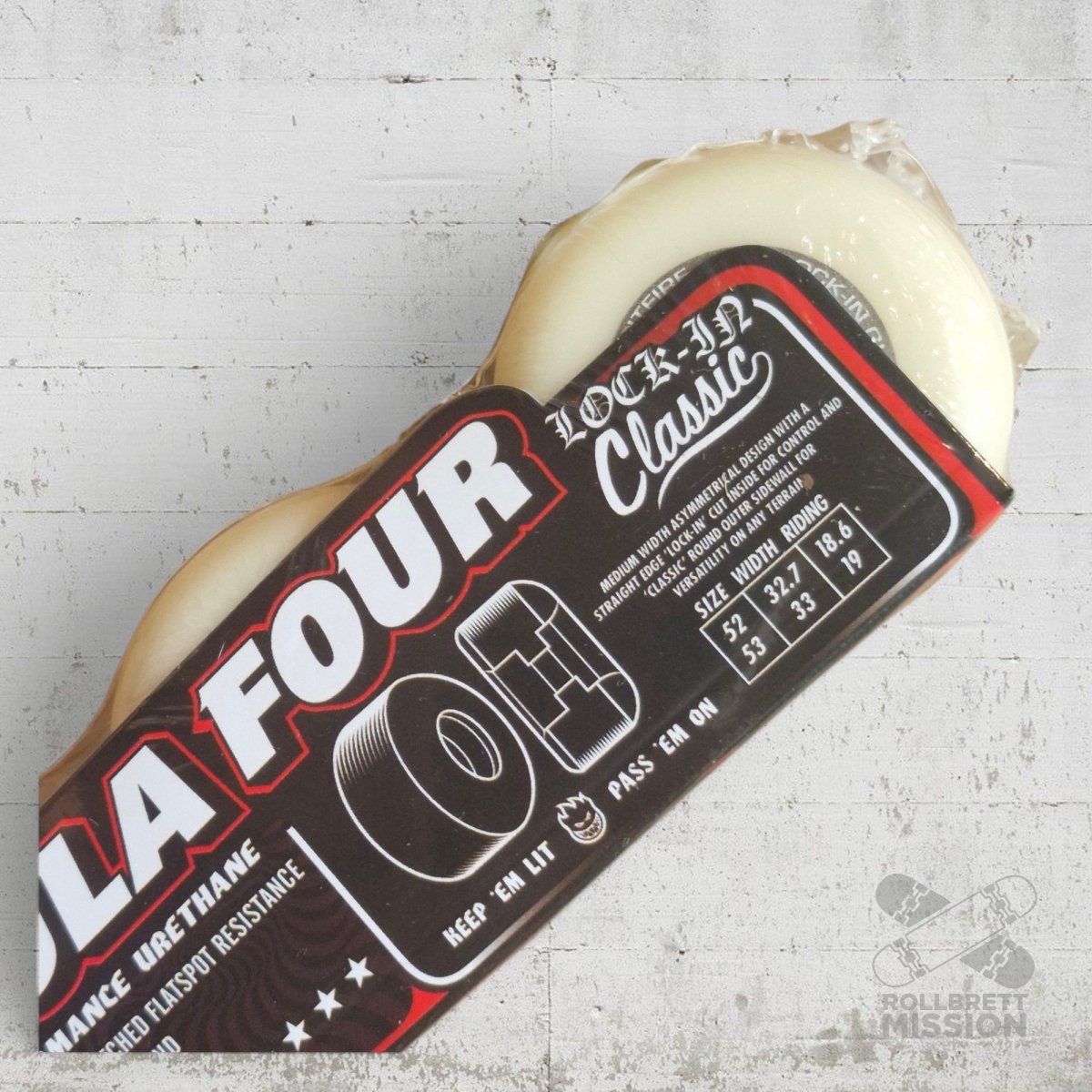 Spitfire F4 Ishod Lock In Classic 52mm 99A Wheels - Skateboard - Rollen - Rollbrett Mission