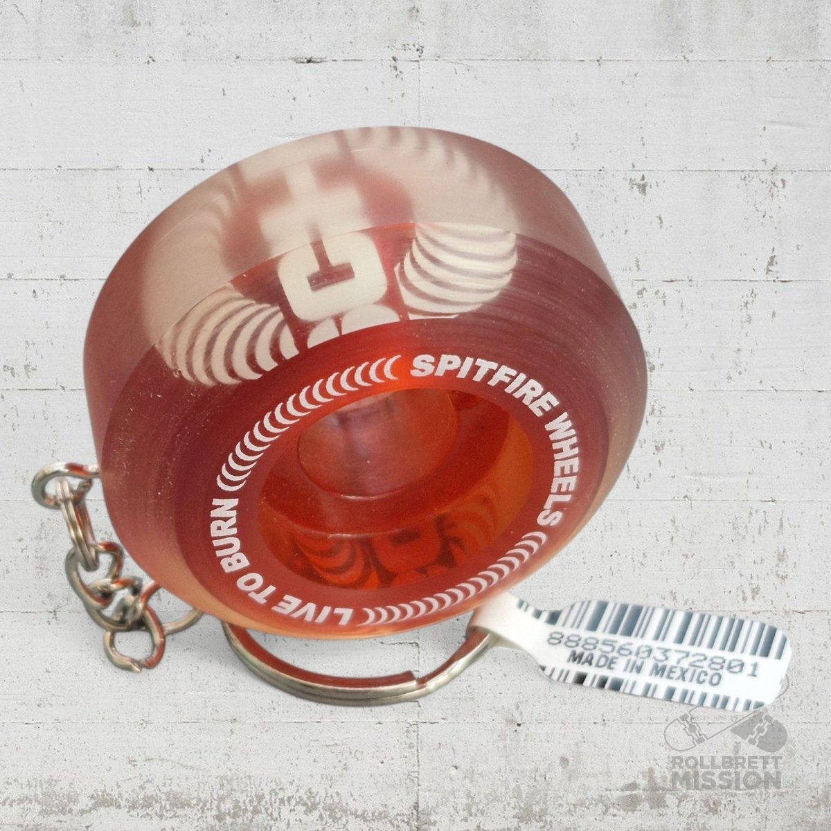Spitfire Keychain Schlüsselanhänger bunt - Rollbrett Mission