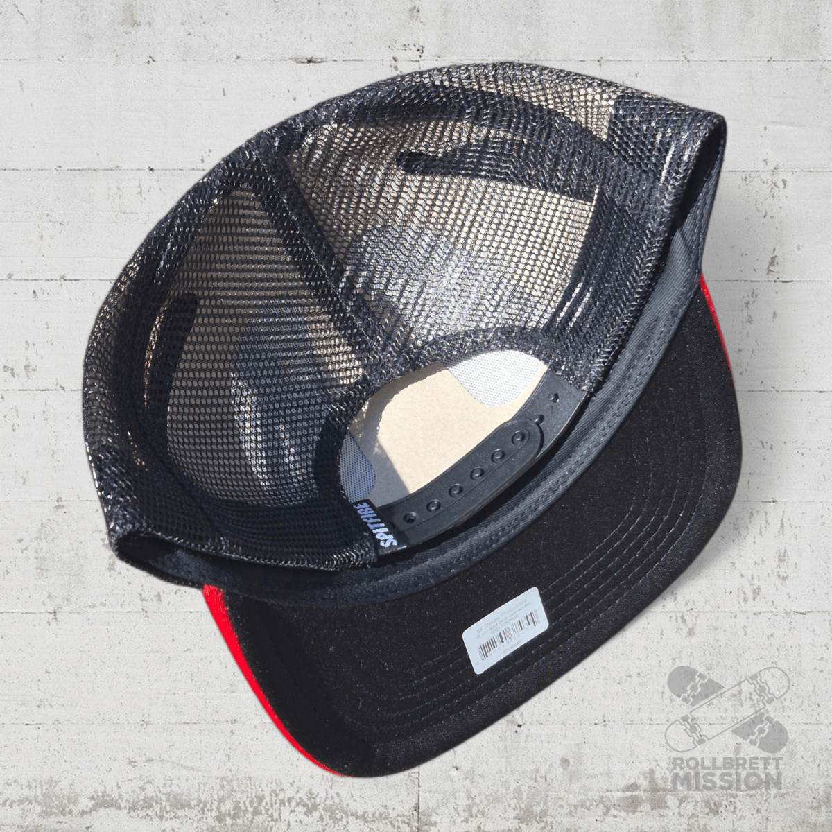 Spitfire Old E Drop Snapback Trucker Cap black red - Kopfbekleidung & - tücher - Rollbrett Mission