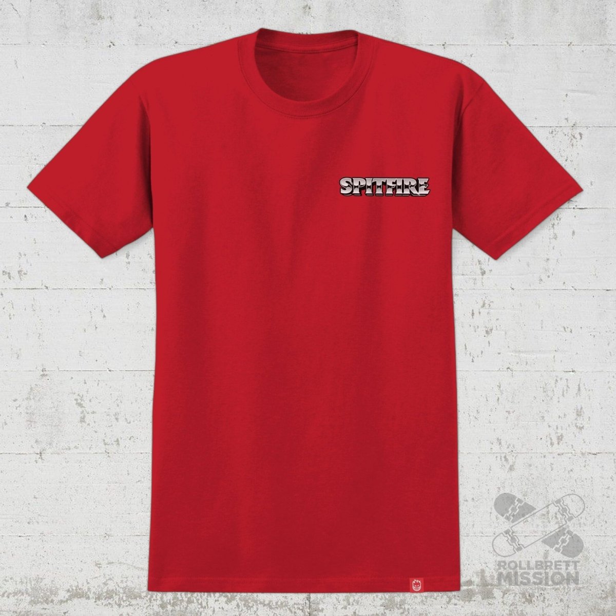 Spitfire T-Shirt Burnout red - Rollbrett Mission