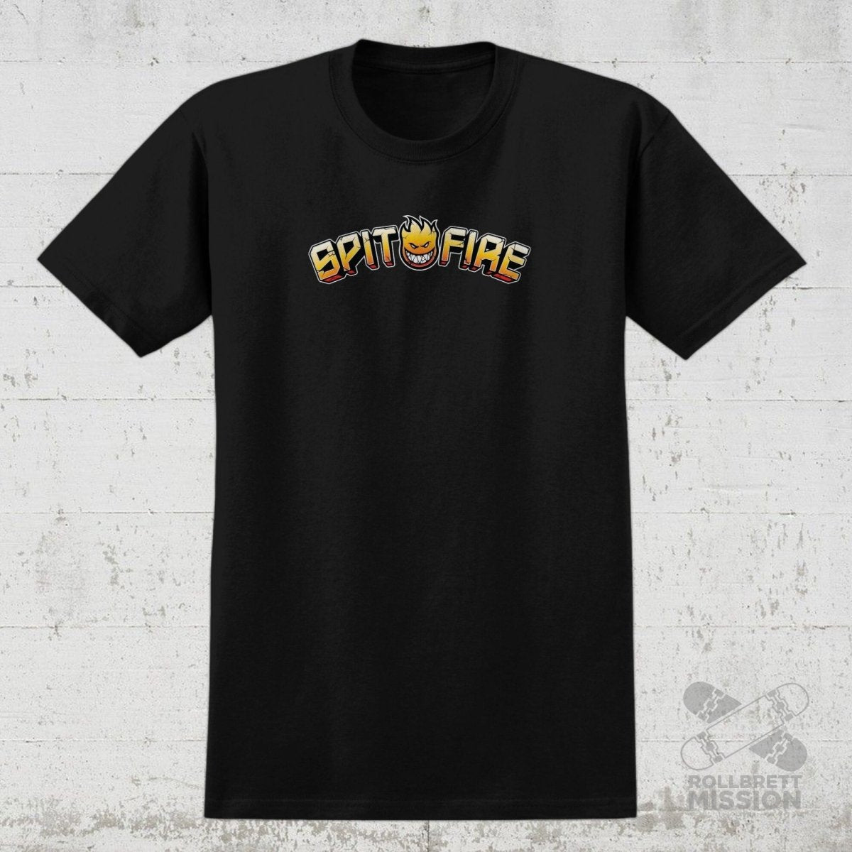 Spitfire T-Shirt Heatwave black - Rollbrett Mission
