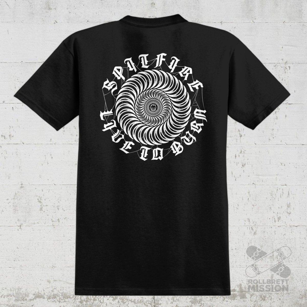Spitfire T-Shirt Web Classic black - Rollbrett Mission