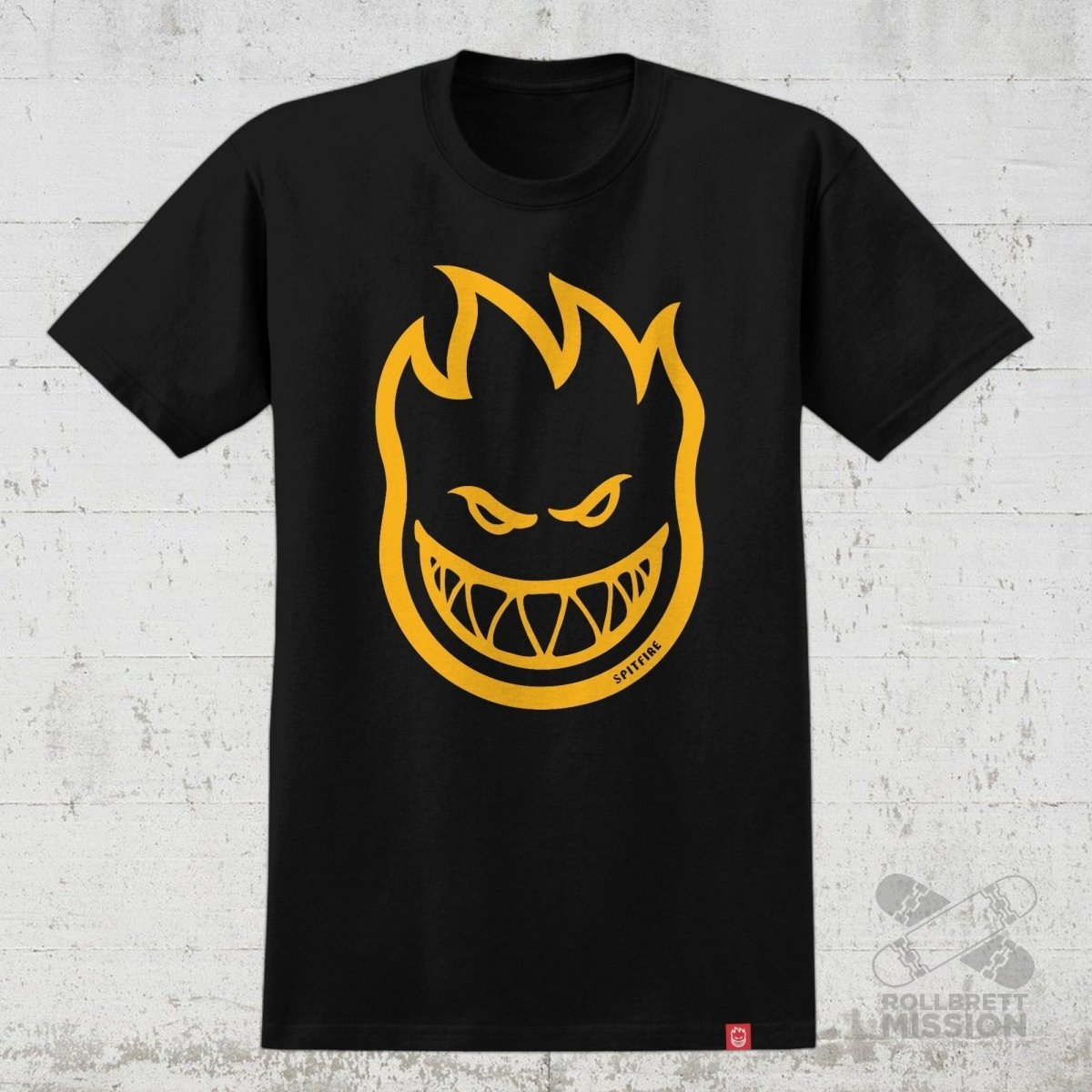 Spitfire T-Shirt Youth Bighead black gold - Rollbrett Mission