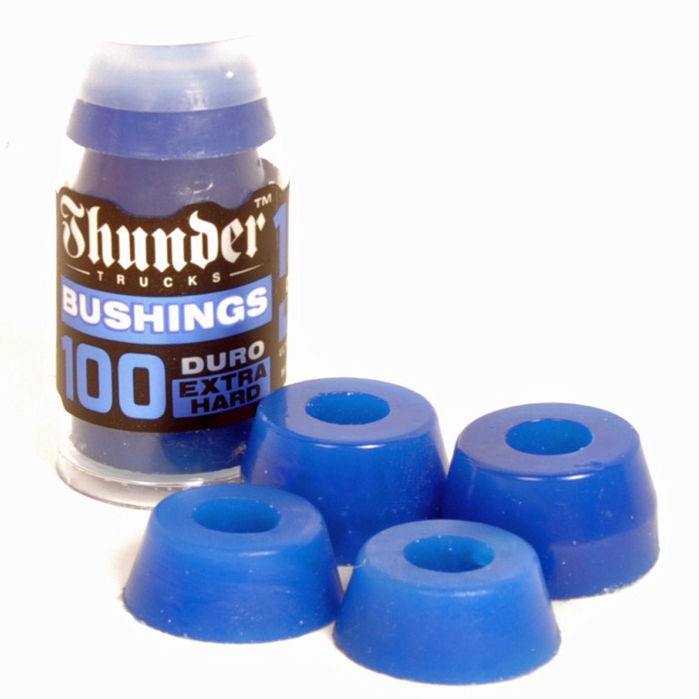 Thunder Lenkgummis 100A blue extra hard Premium Bushings - Skateboard - Kleinteile - Rollbrett Mission