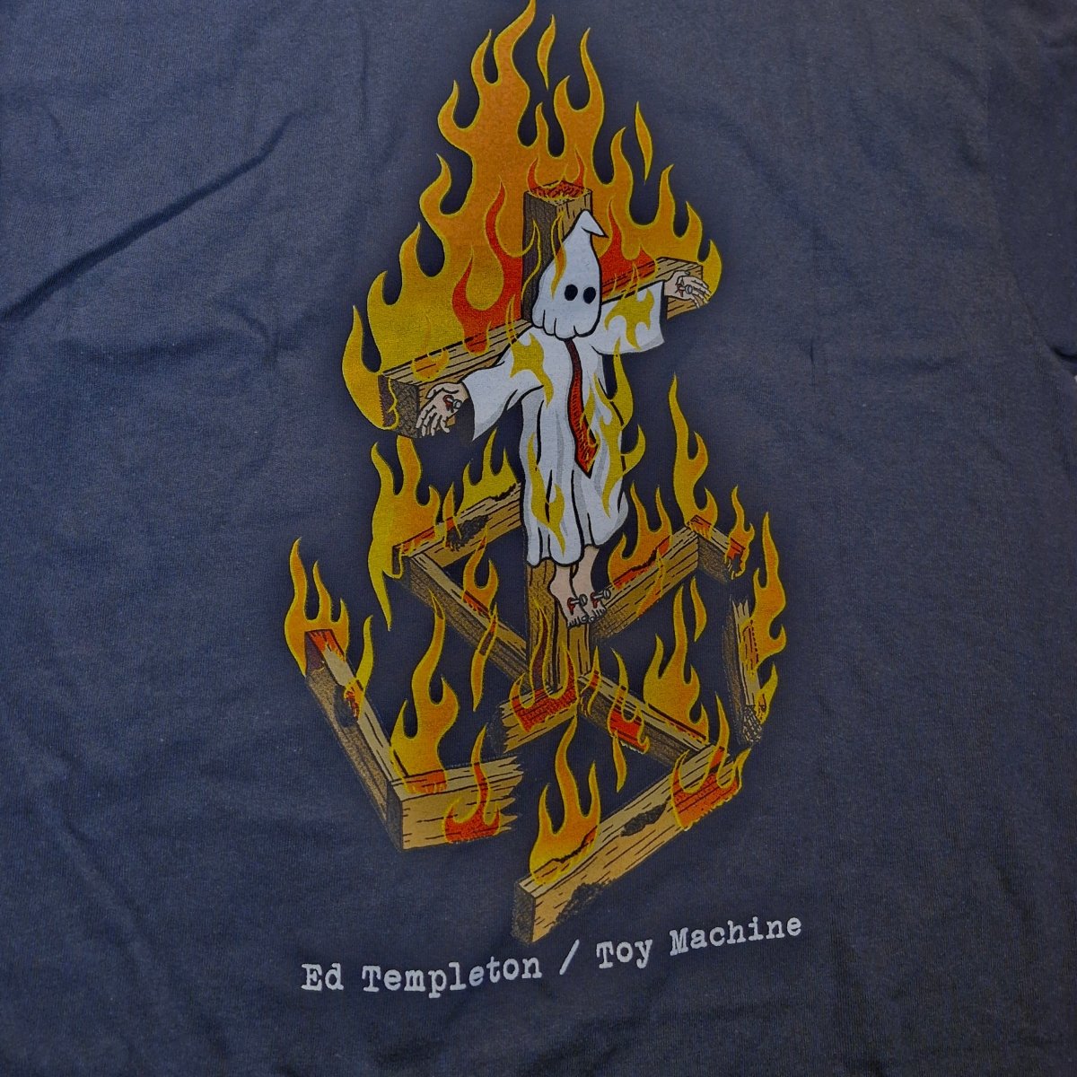 Toy Machine T-Shirt Charred Cross black - Rollbrett Mission