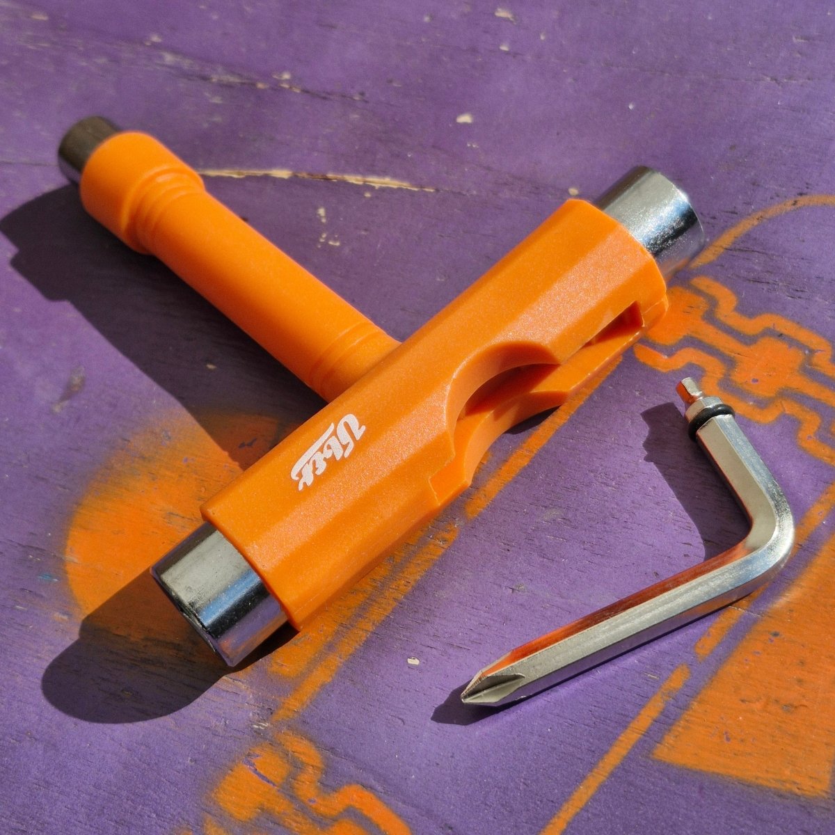 Über T - Tool orange Skatetool Werkzeug - Skateboard - Kleinteile - Rollbrett Mission
