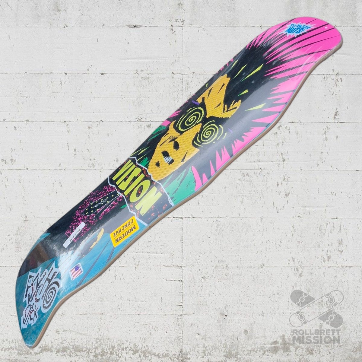 Vision Psycho Stick Modern Concave 10.0 Old School Deck turquoise - Skateboard - Decks - Rollbrett Mission