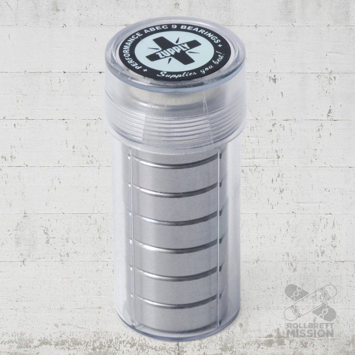 Zupply Abec 9 Hardtube Bearings Kugellager Set - Skateboard - Kleinteile - Rollbrett Mission