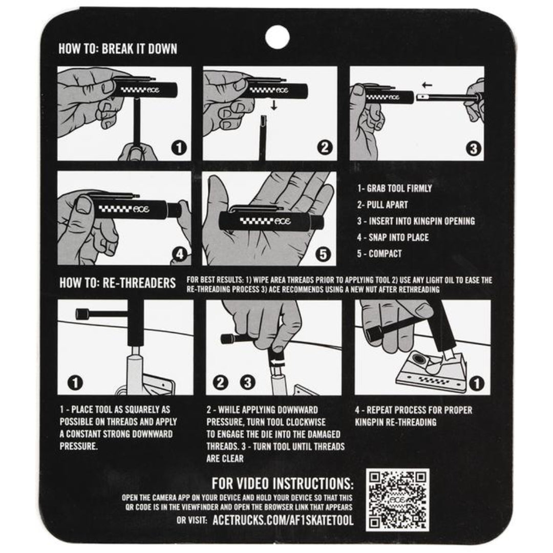 ACE AF1 Skate Tool Werkzeug - Rollbrett Mission