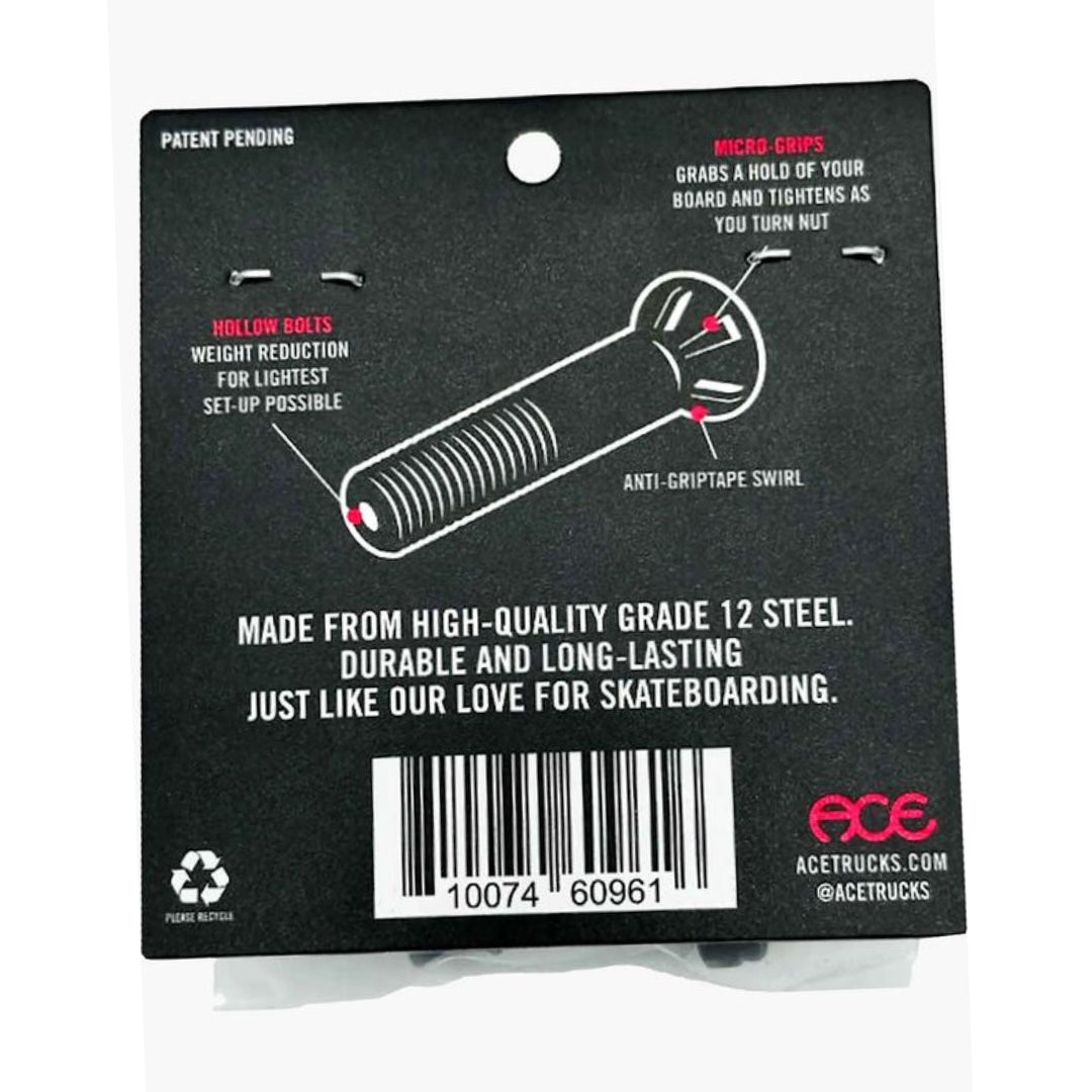 ACE Hollow Hardware 1" Inbus Montageschrauben - Rollbrett Mission