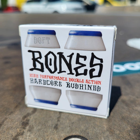 Bones Hardcore Bushings 81A soft white - Skateboard-Kleinteile - Rollbrett Mission