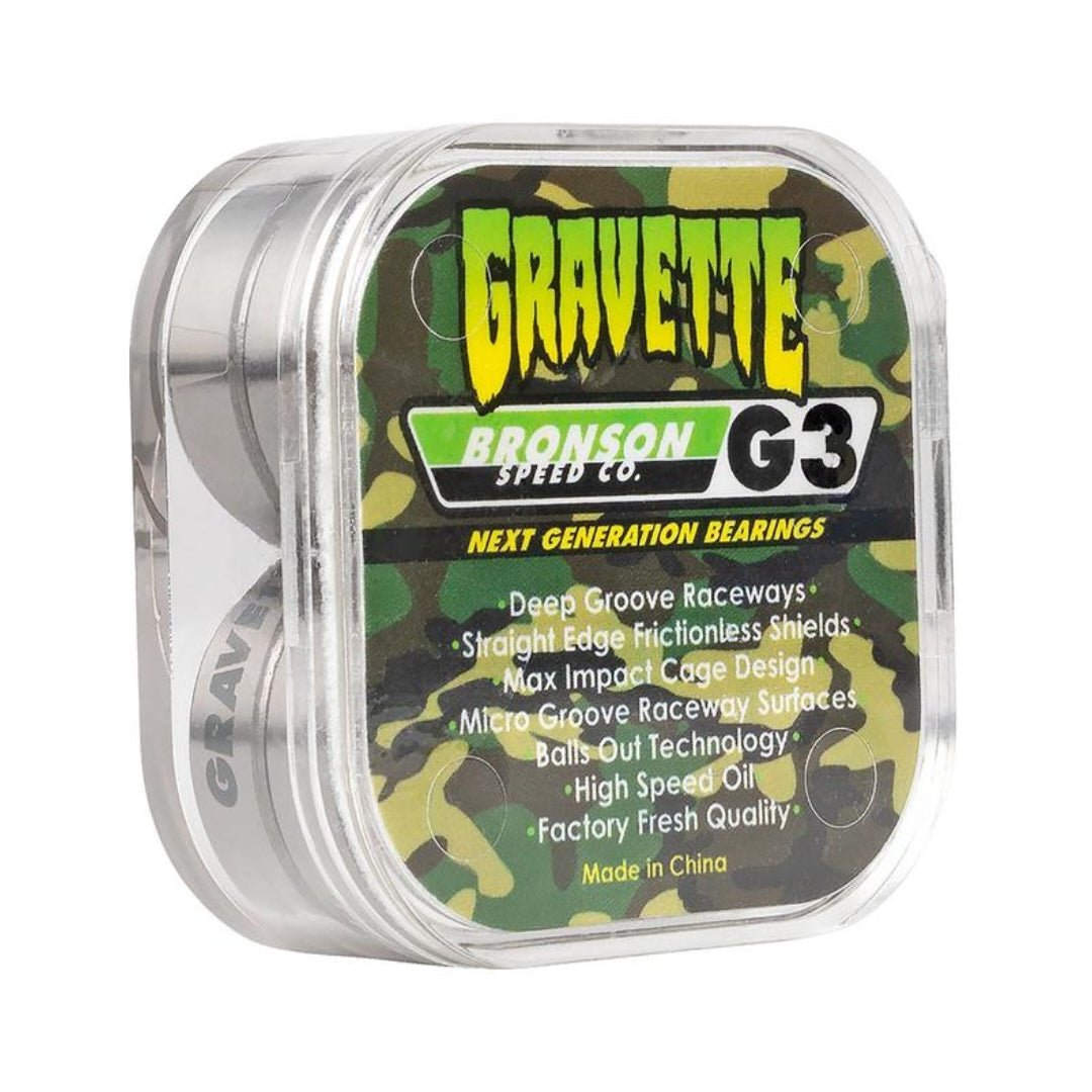 Bronson Speed Co. G3 Bearings David Gravette Kugellager - Skateboard-Kleinteile - Rollbrett Mission