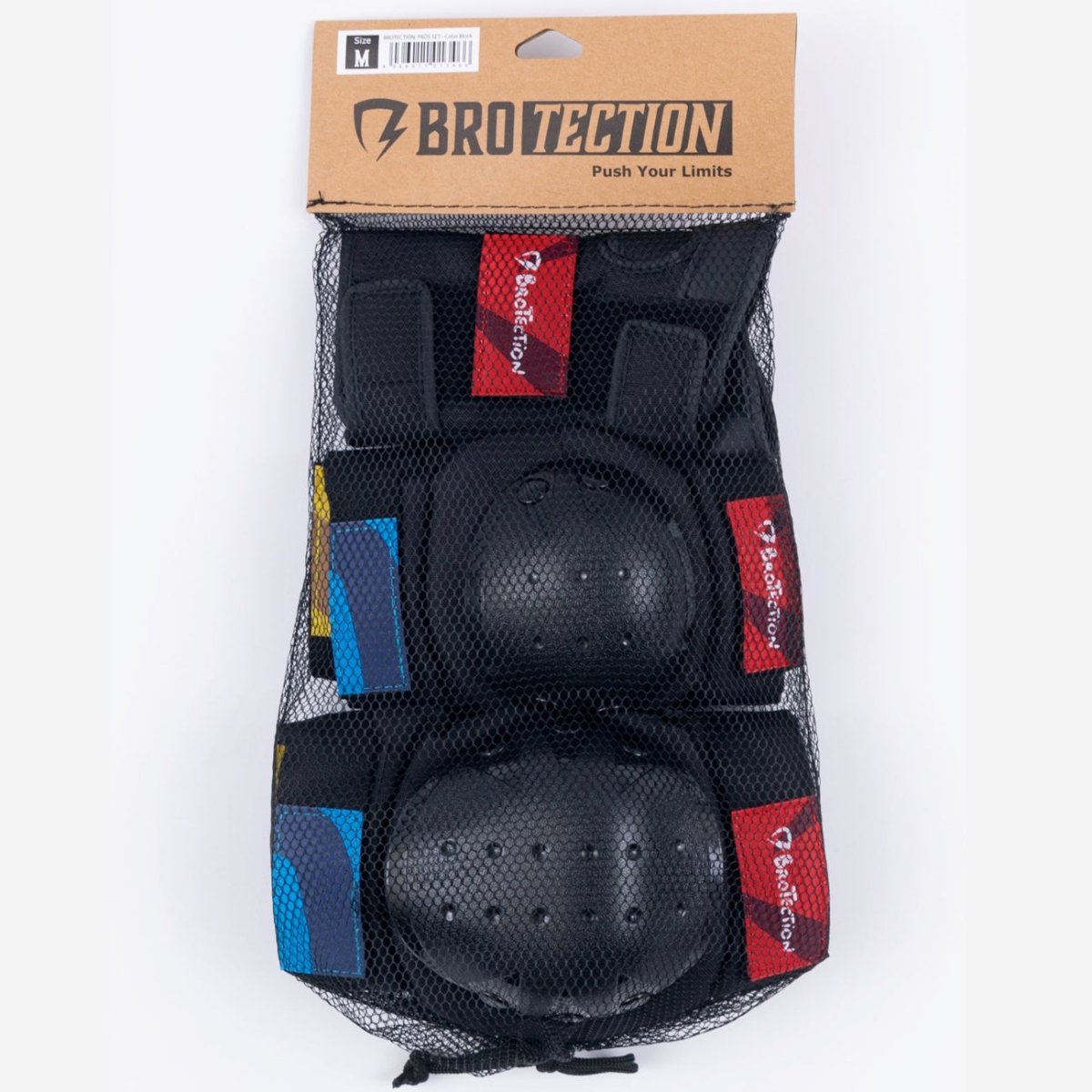 BroTection Schoner Basic Protection Set Color Block - Skateboarding-Schutzausrüstung - Rollbrett Mission