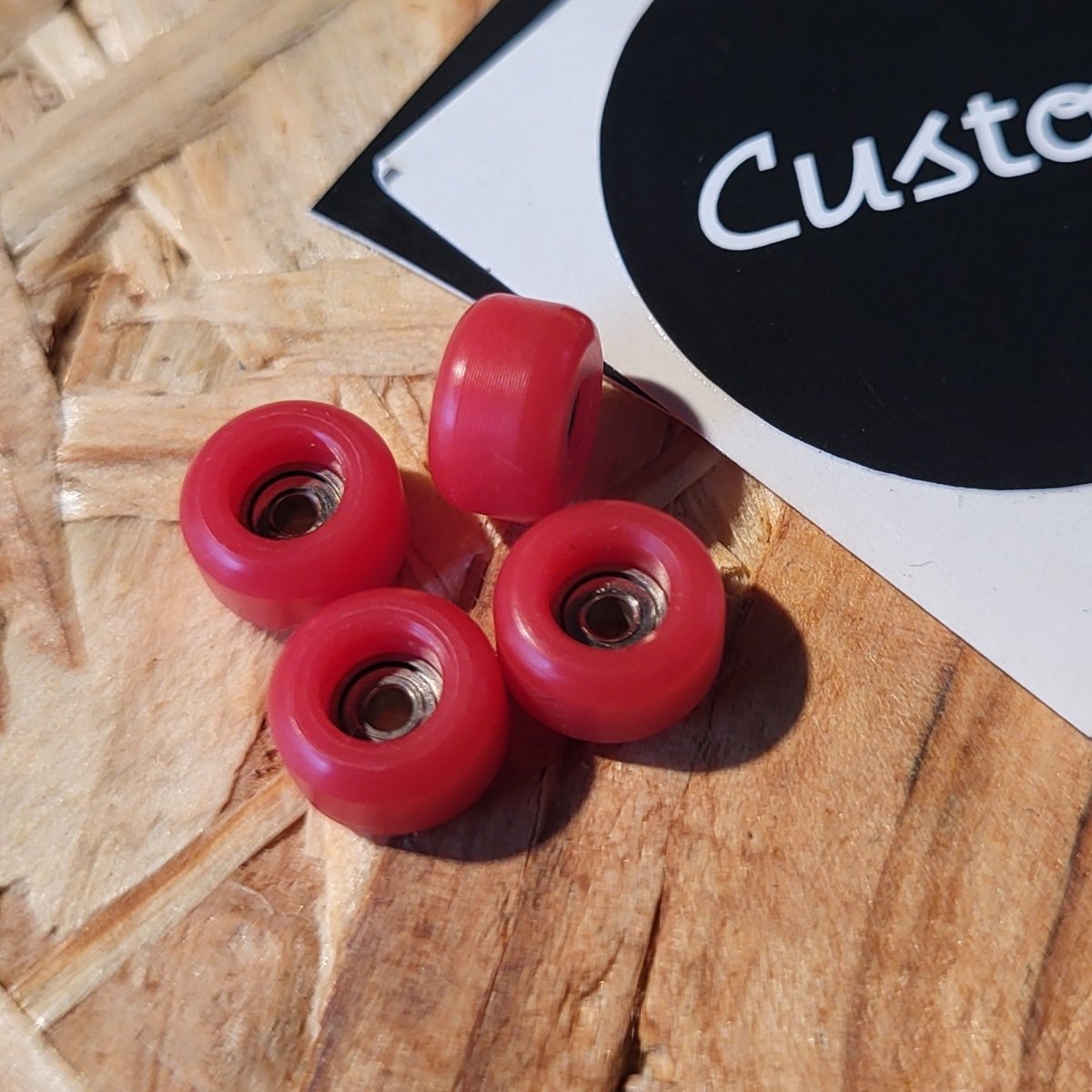 Custom Fingerboard Wheels red - Fingerboard - Rollbrett Mission