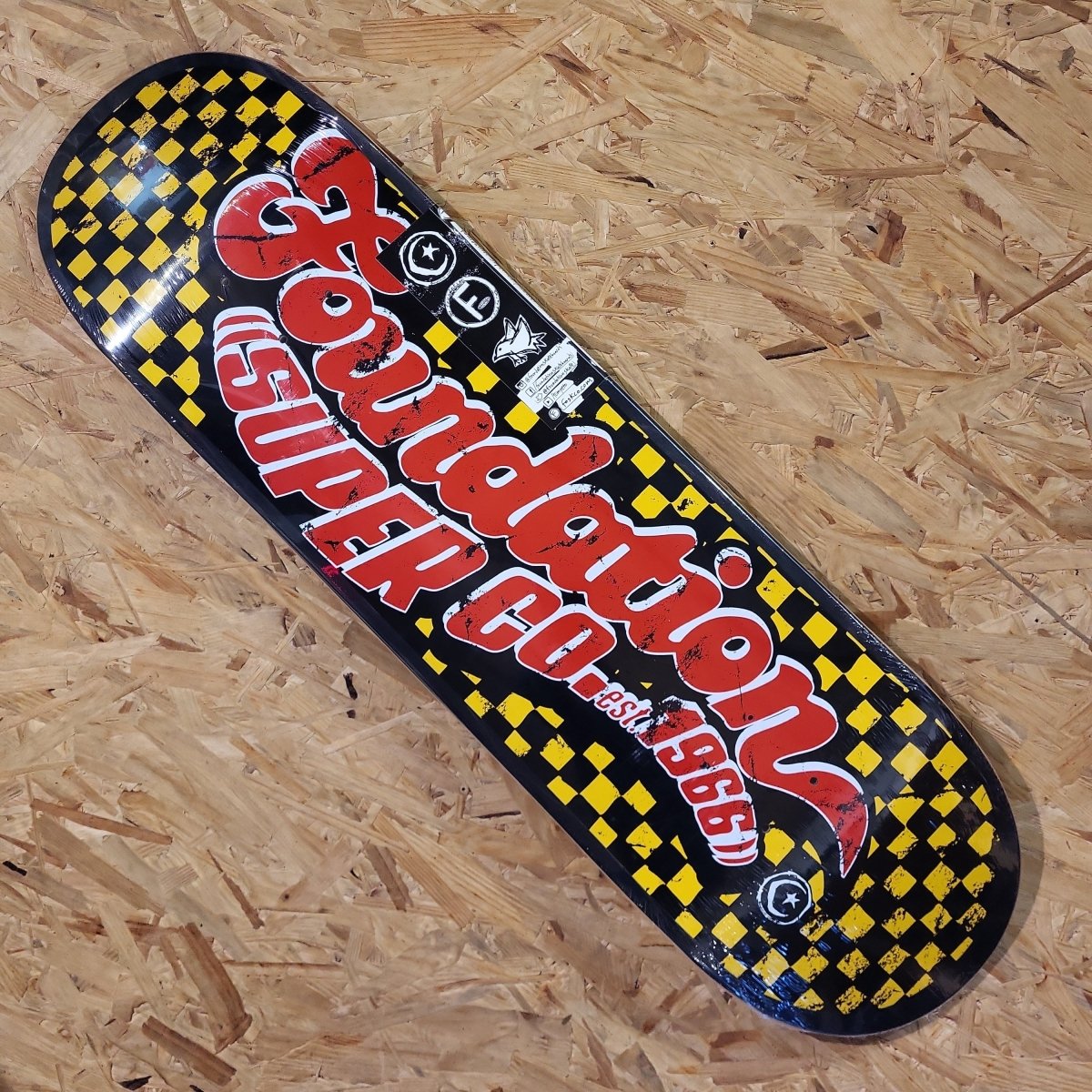 Foundation Checker 66 Deck - Skateboard-Decks - Rollbrett Mission