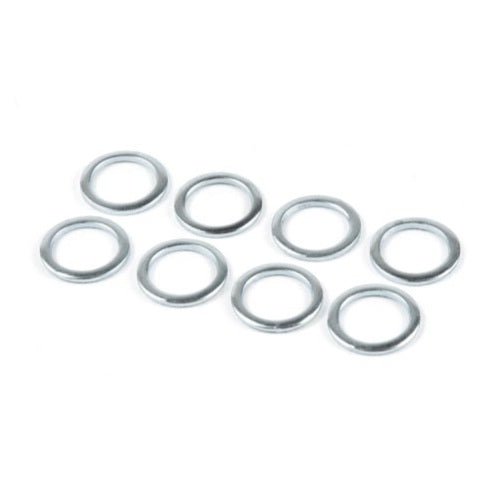 Hausmarke Speedrings Washer 8 Stück silber - Skateboard-Kleinteile - Rollbrett Mission