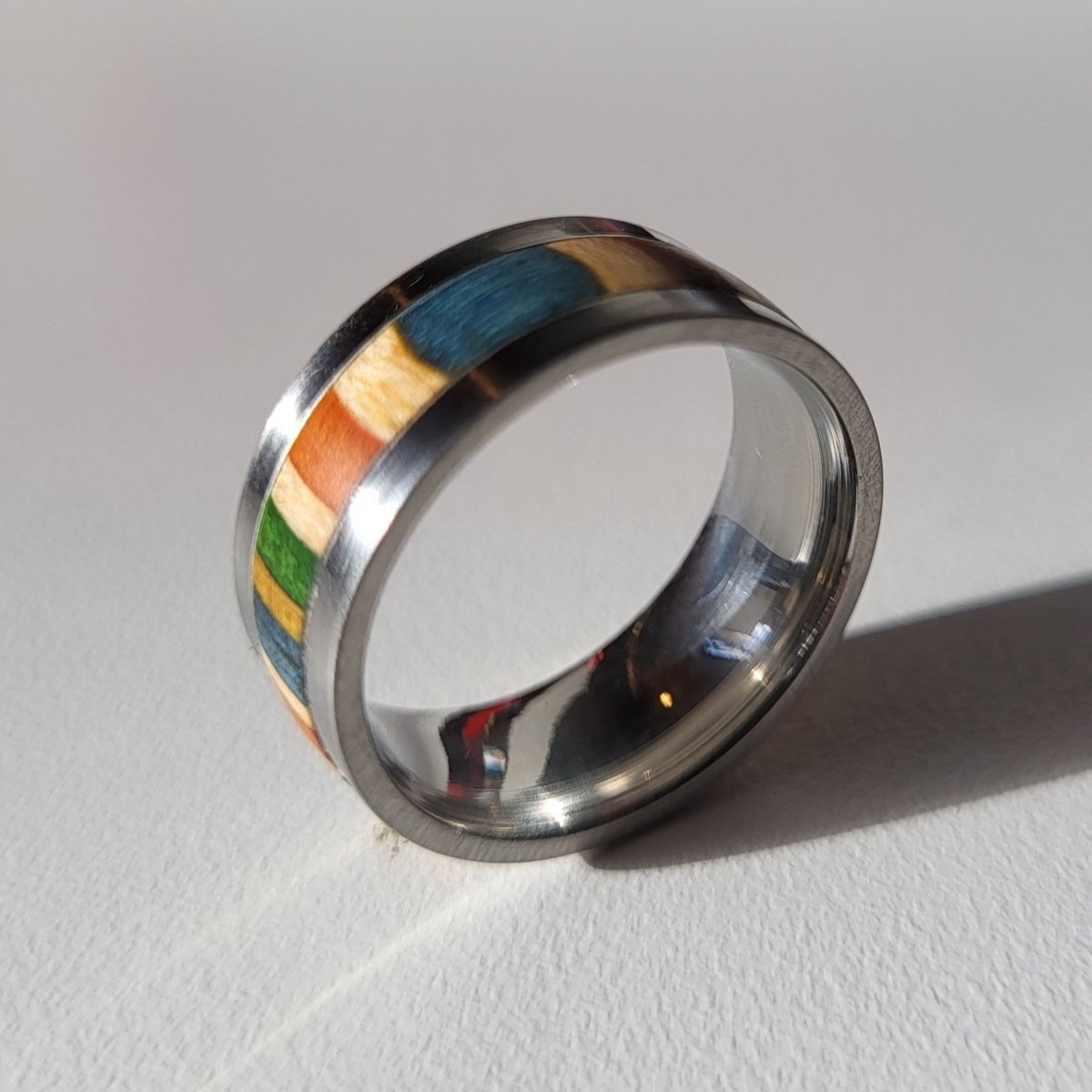 Hotsourkraut Ring Skateboard Edelstahl 8/57 #1 - Schmuck - Rollbrett Mission