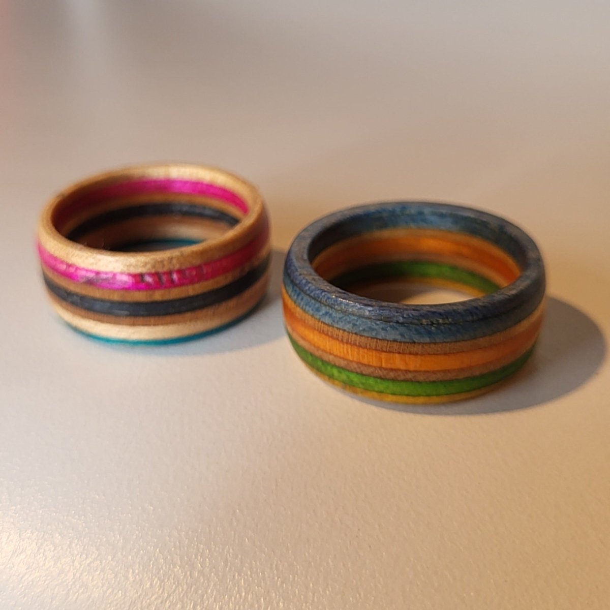 Hotsourkraut Skateboard-Holzring Recycling 19mm/59 V2 - Schmuck - Rollbrett Mission