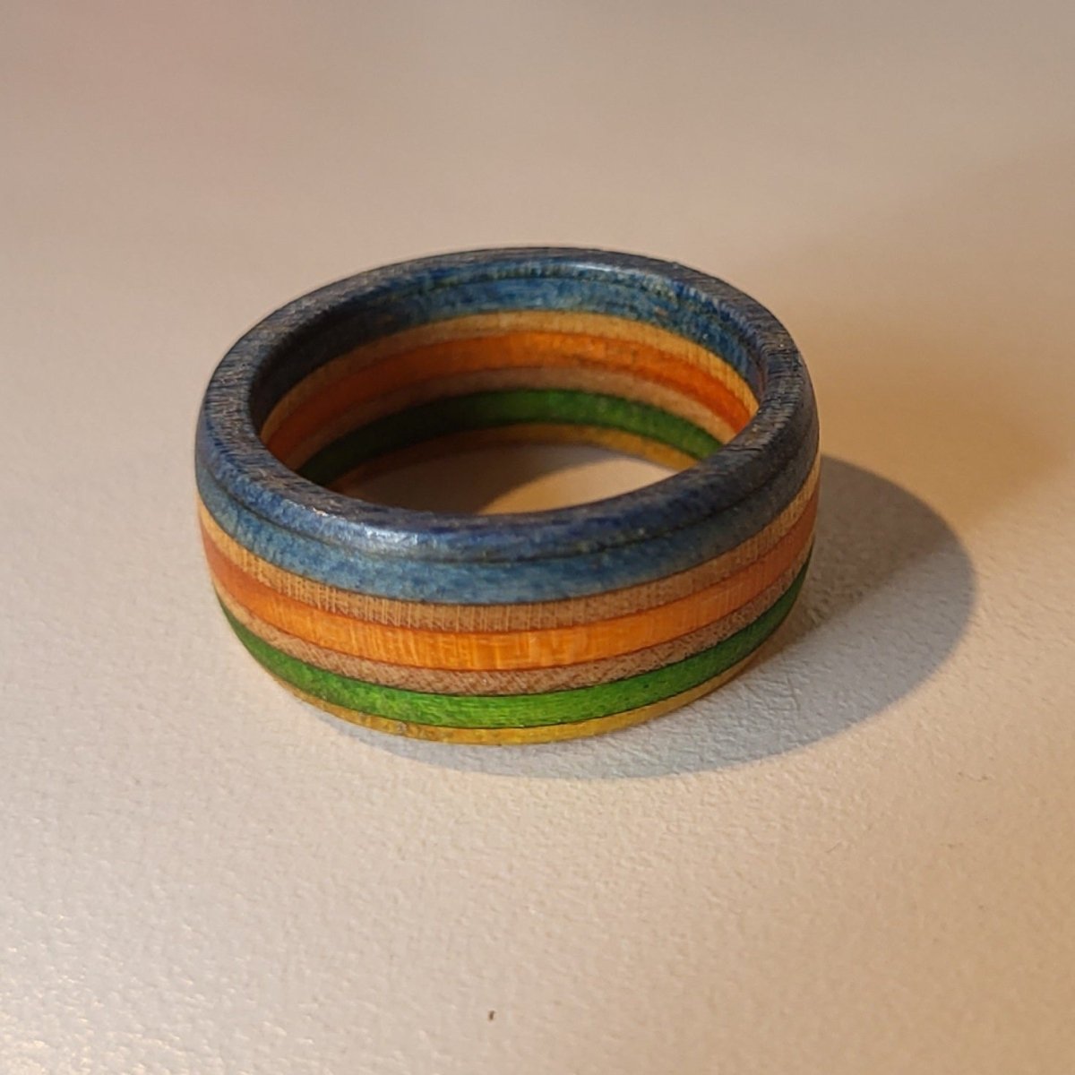 Hotsourkraut Skateboard-Holzring Recycling 19mm/59 V2 - Schmuck - Rollbrett Mission