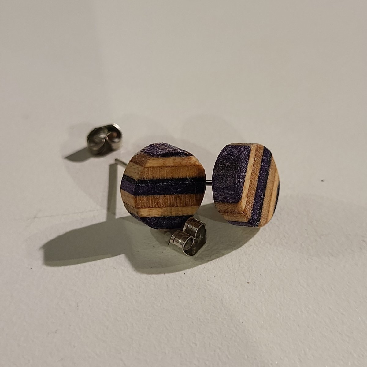 Hotsourkraut Skateboard-Ohrstecker Recycling rund - Schmuck - Rollbrett Mission