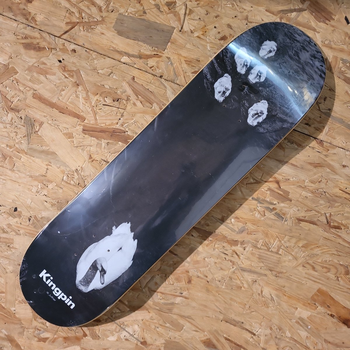 Kingpin x David Luther Swans 8.25" Deck - Skateboard-Decks - Rollbrett Mission