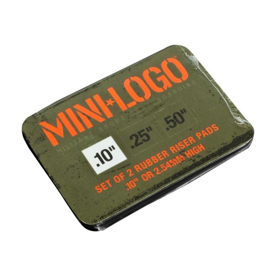 Mini-Logo 1/8" 3mm Rubber Riserpads Shockpads - Rollbrett Mission